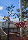 🎁Hot Sale🔥 50% OFF - Beautiful Multi Colored Flowers Wind Spinner