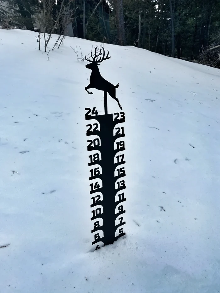 🎄Christmas Sale 70% ❄️Off-Iron Art Snow Gauge