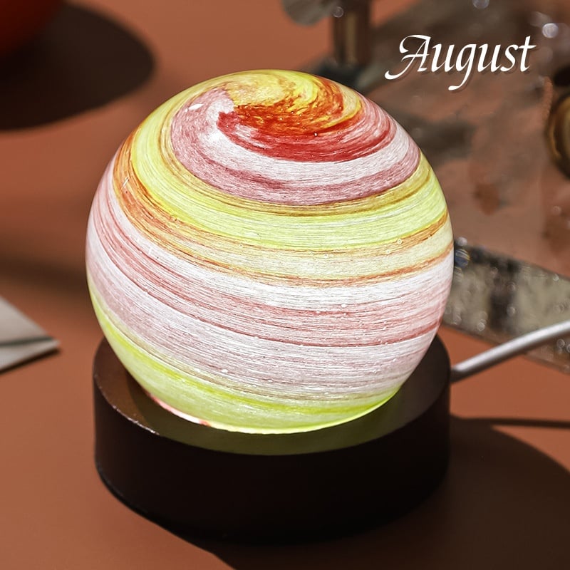 🪐Birthday Month Art Globe Night Lamp