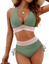 🔥Last Day Promotion 70% OFF💥2025 High Waisted Tummy Control Color Block Bikini Sets