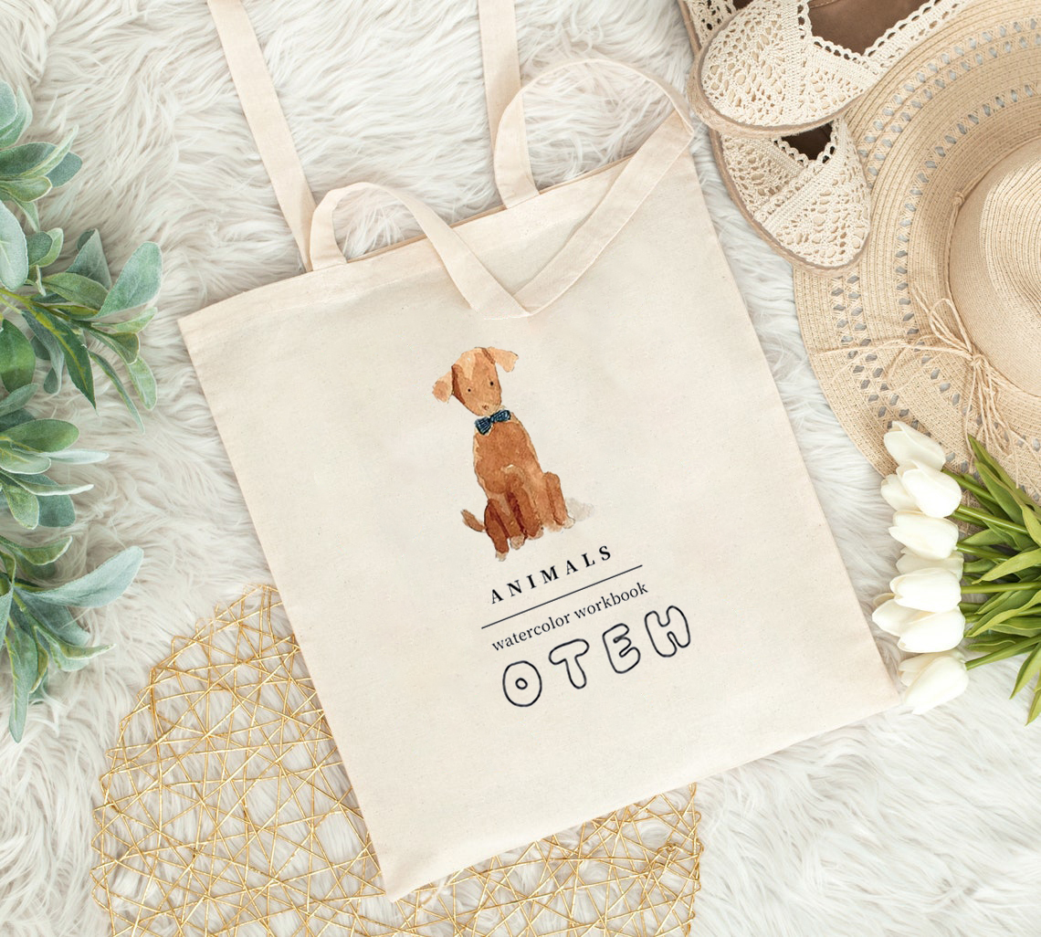𝙊𝙏𝙀𝙃® Watercolor Canvas bag-Animals