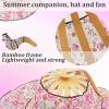 🎁TikTok Last Day Sale - 70% OFF🎉2 in 1 Portable Bamboo Sun Hat for Women