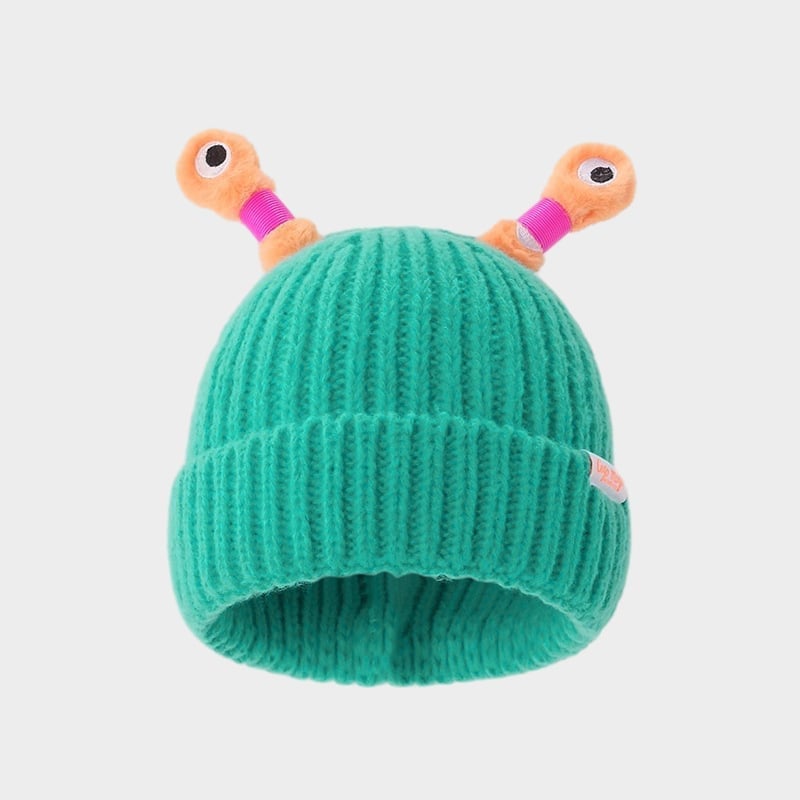 🔥Winter Parent-Child Cute Glowing Little Monster Knit Hat