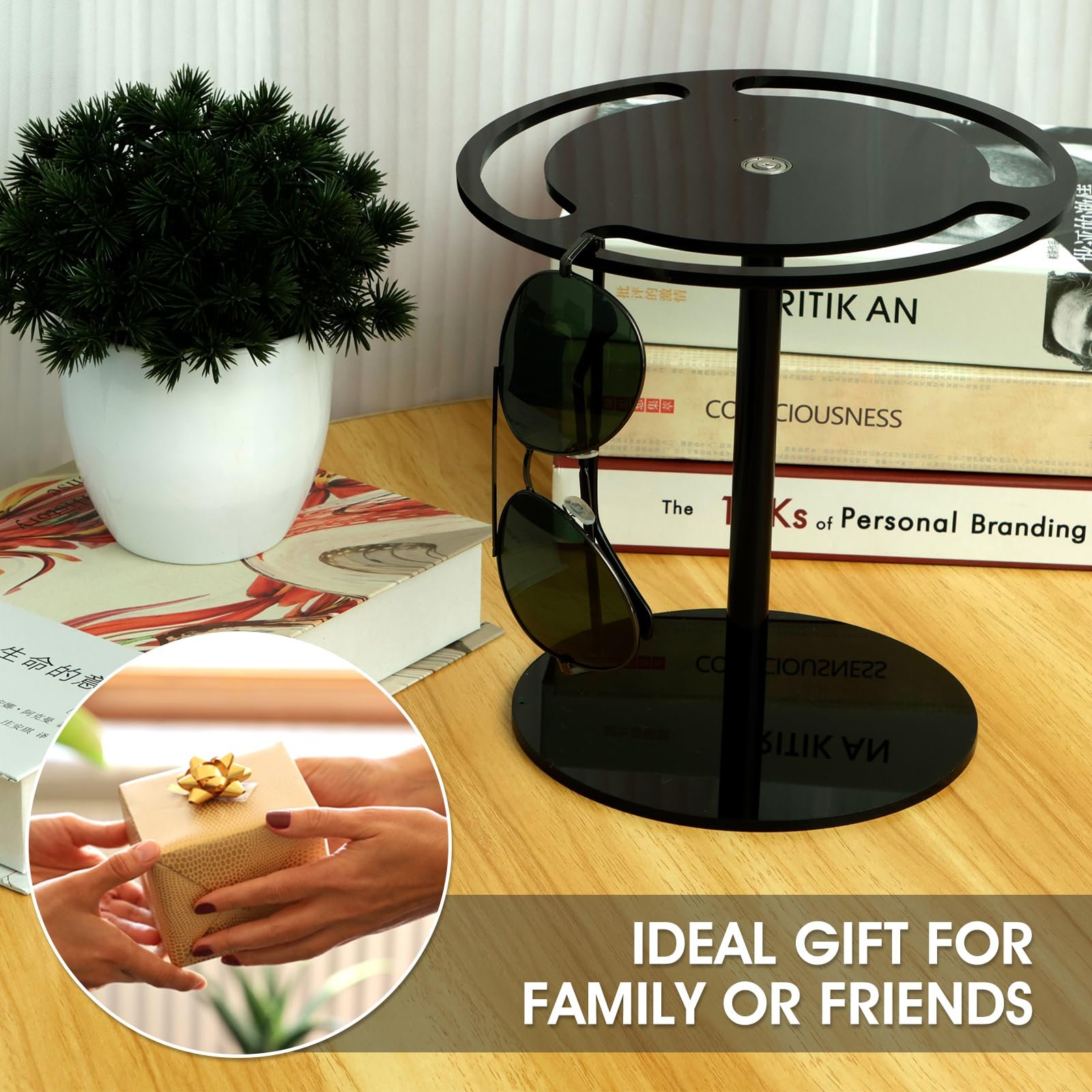 💥LAST DAY SALE 50% OFF💥360 Degree Rotating Sunglasses Stand⚡BUY 2 FREE SHIPPING