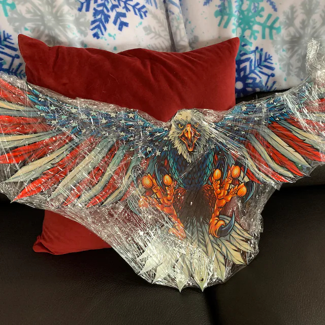 🔥 Creative Crafts: Create a personalized bald eagle winged flag!