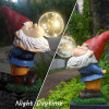 Jumbo & Hilarious  Gnome Blowing A Bubble Garden Statue