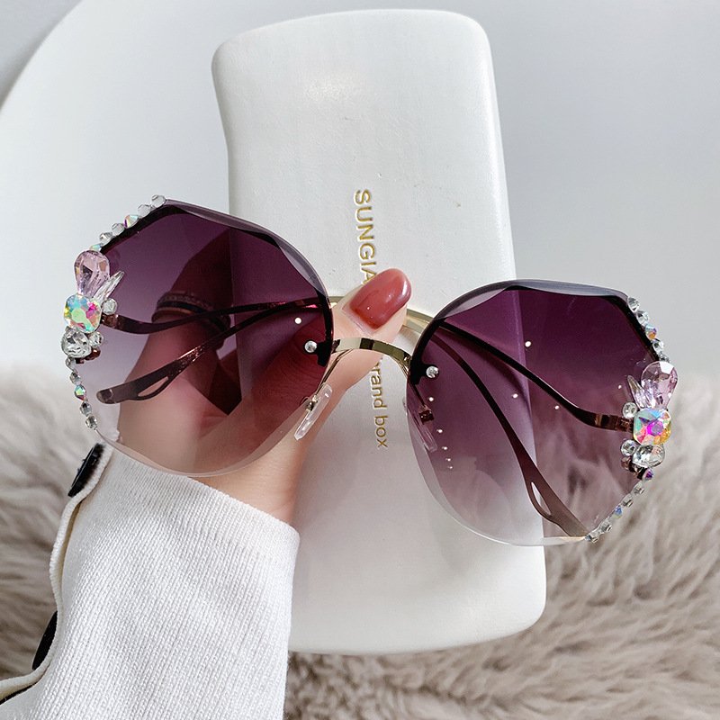 🔥Last Day Promotion - 50% OFF🔥2023 Woman Rimless Diamond Sunglasses - Buy 4 Get Extra 20% OFF &  Free Shipping ONLY TODAY