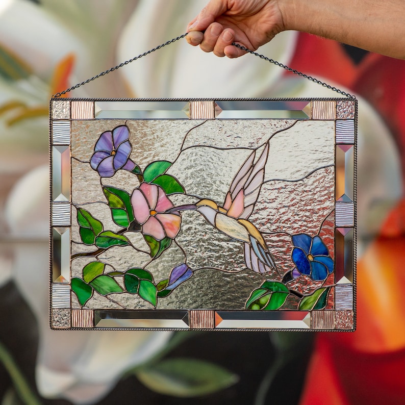 🔥Clearance Sale 70% Off 🎉Cardinal Stained Glass Window Panel🦜🦜