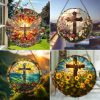 🎄🎅Christmas Presale - 49% OFF🎄-✝️Religious Pendant Cross Sun Catcher