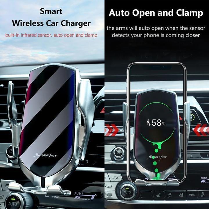50% OFF Early Chritmas Sale-Automatic clamping Wireless Car Charger Mount