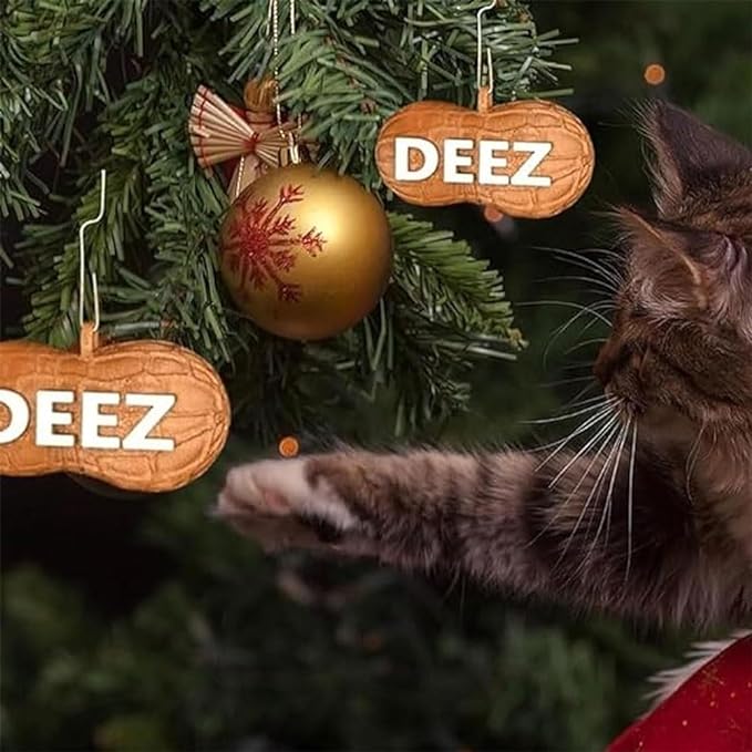 (🌲EARLY CHRISTMAS SALE - 50% OFF) 🎁🥜Deez Nuts Ornament, 🔥Buy 5 Get 3 Free & Free Shipping