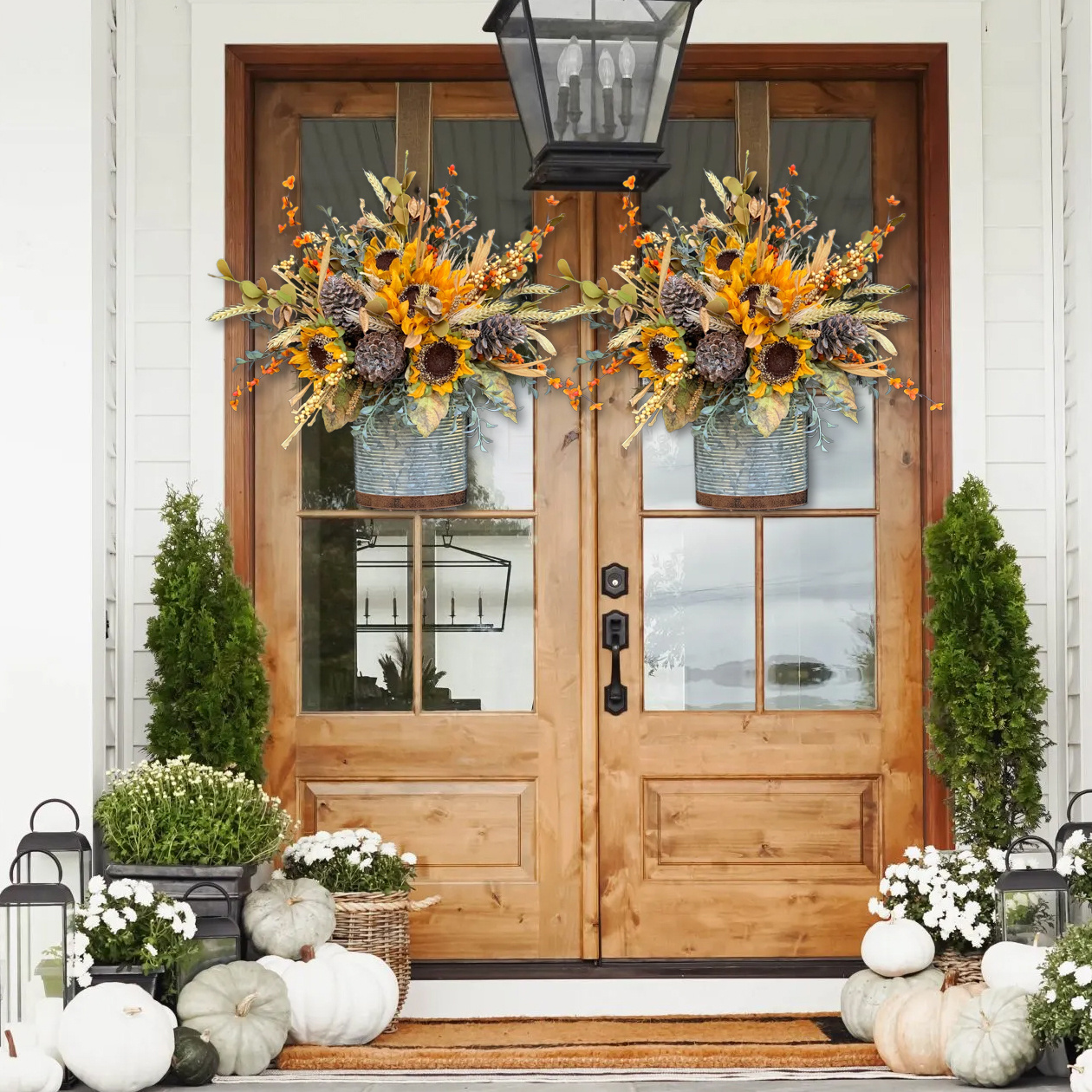 🔥Ready to Ship🔥NEW Farmhouse Sunflower Door Wreath