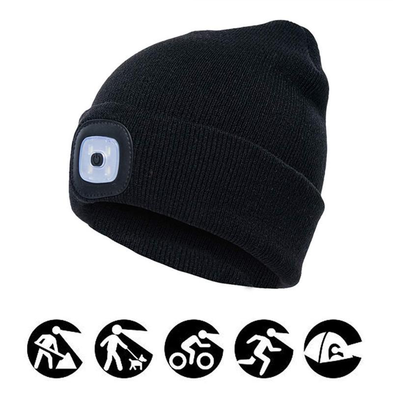 (🌲EARLY CHRISTMAS SALE - 50% OFF) 🎁LED Knitted Beanie Hat