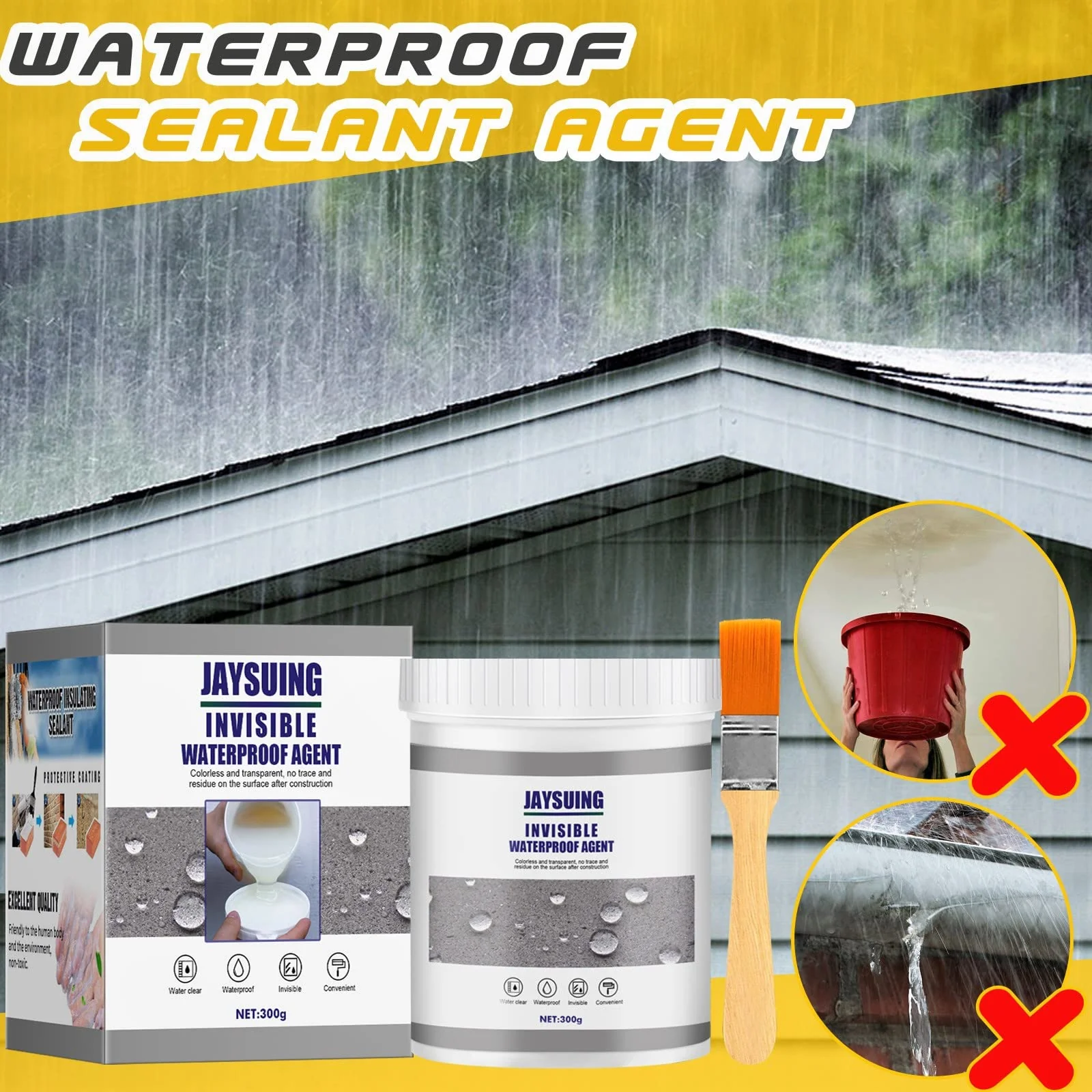 (🔥Last Day Promotion- SAVE 50% OFF🔥)Super Strong Invisible Waterproof Anti-Leakage Agent