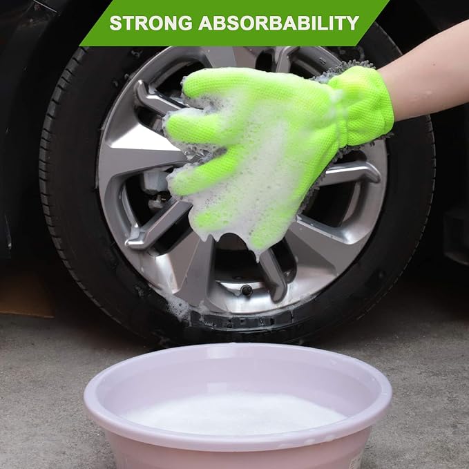 🔥Last Day 50% OFF- Double-sided Five-finger Car Wash Gloves