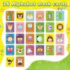 🔥Last Day Promotion 70% OFF🔥26 Pcs Alphabet ABC Flash Cards with Animal Masks