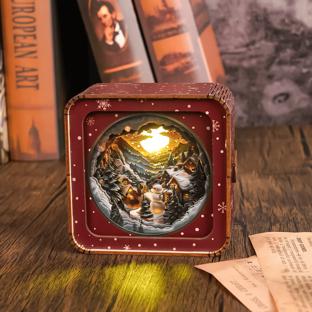 🎁3D Wooden Puzzle Night Light