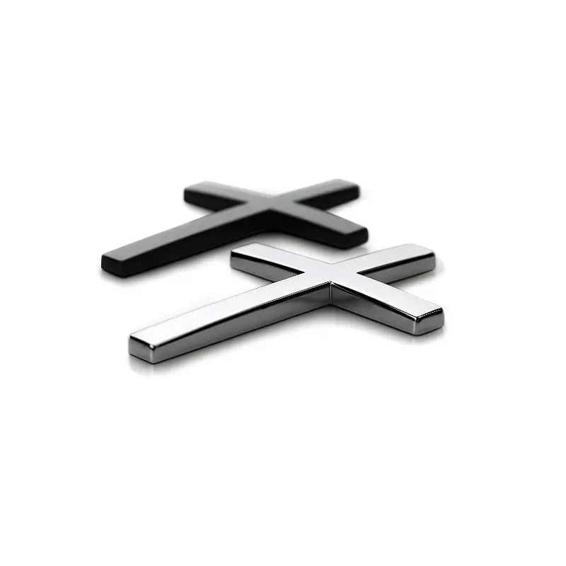 💥LAST DAY SALE 49% OFF💥✝ Christian Cross Sticker – Chrome Finish