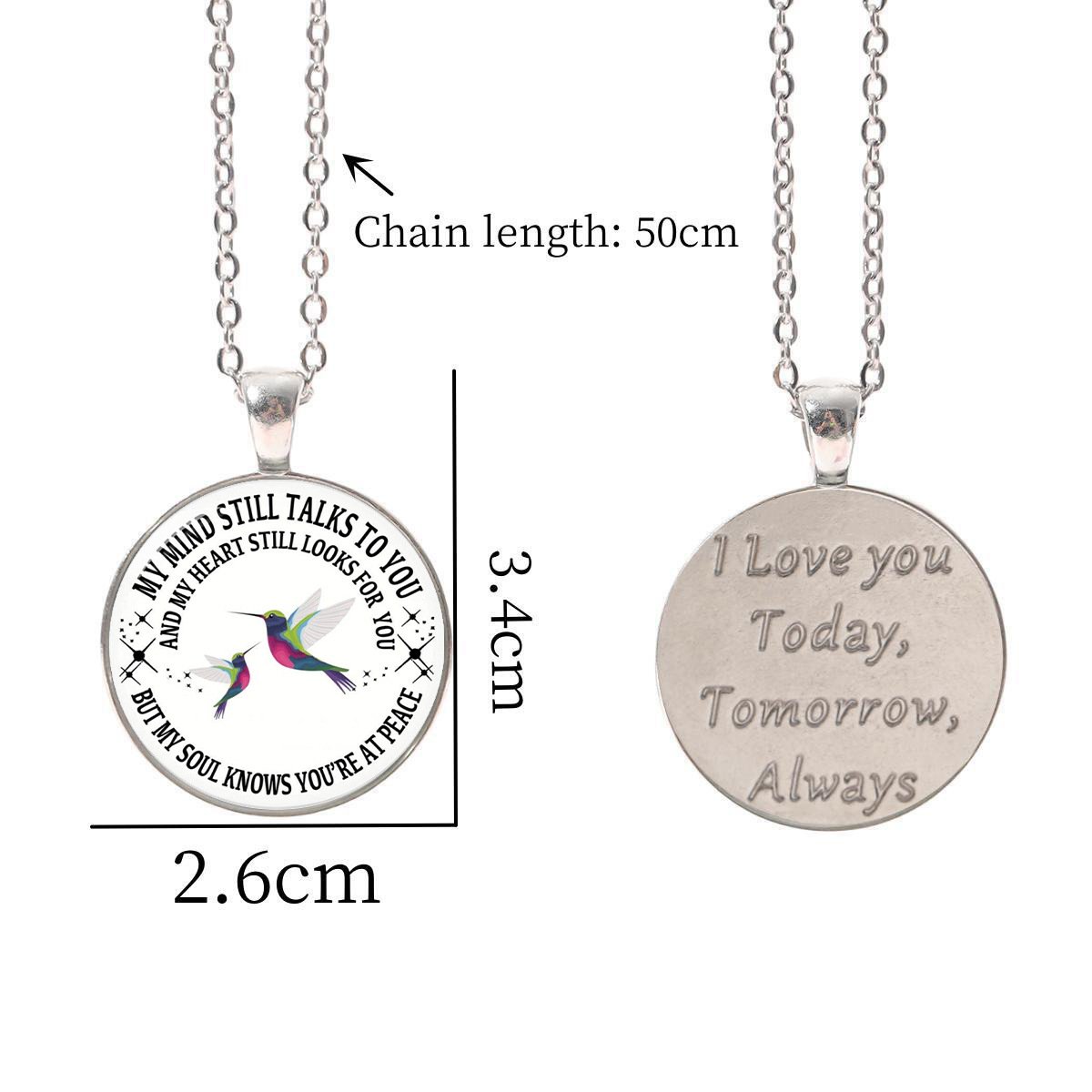 Last Day 69% OFF - My Mind Still Talks To You Memorial Necklace, In Memory Of Gift💕