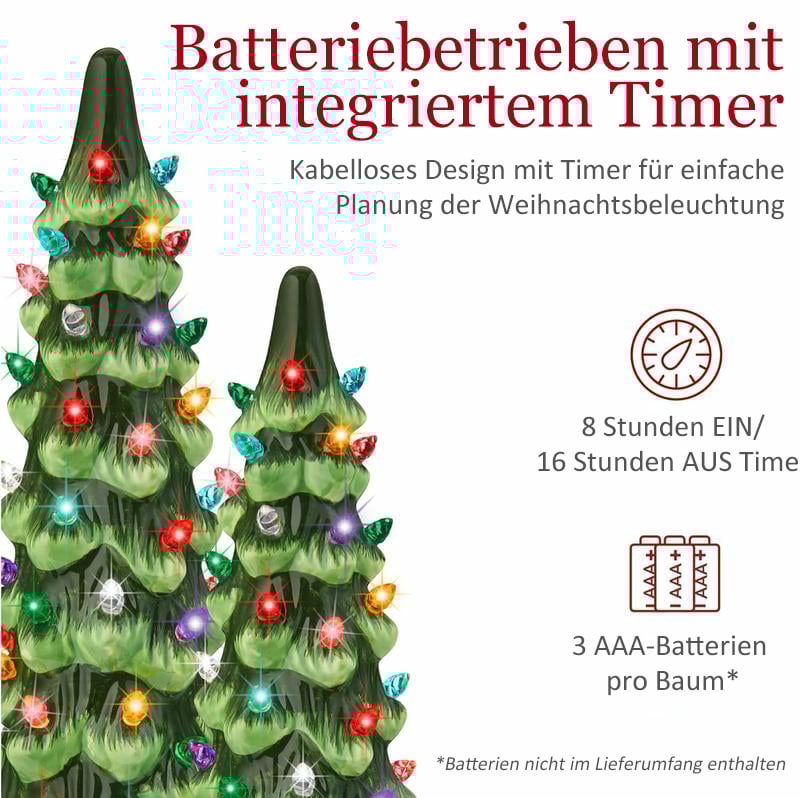✨Letzter Tag 49 % Rabatt🔥Retro handbemalte Tisch-Weihnachtsbäume
