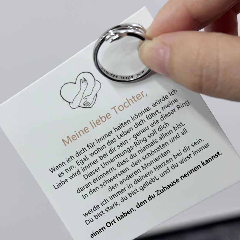 🔥Letzter Tag Verkauf 49% Rabatt💖 Umarmungsring – Ein Symbol der Liebe und des Schutzes