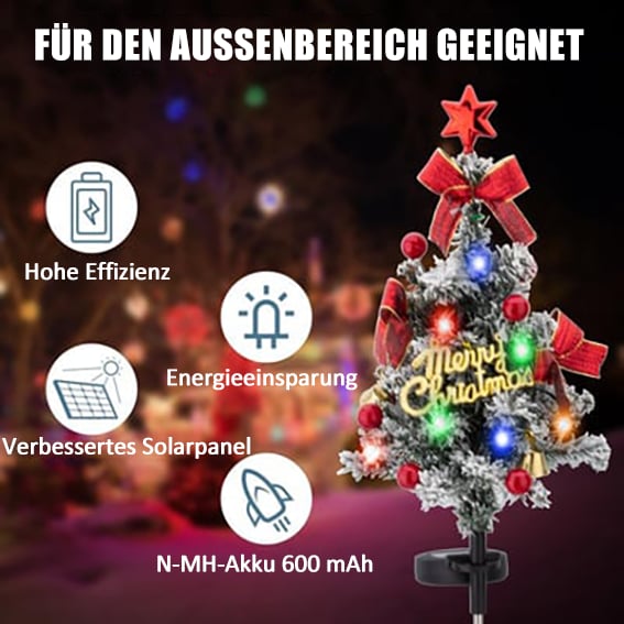 🔥LETZTER TAG 50 % RABATT🎄Solar Weihnachtsbaumlichter Außenbeleuchtung wasserdicht