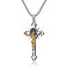 ST.Benedict Protection Cross Power Pendant Necklace 💖