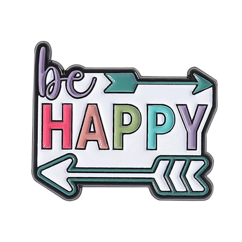 🎁TikTok Last Day Sale - 70% OFF🔥Colorful Flower Badge with Positive Quote