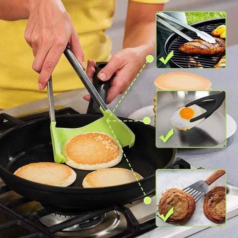 (🔥Last Day Promotion-48%OFF)2 in 1 Spatula and Tongs