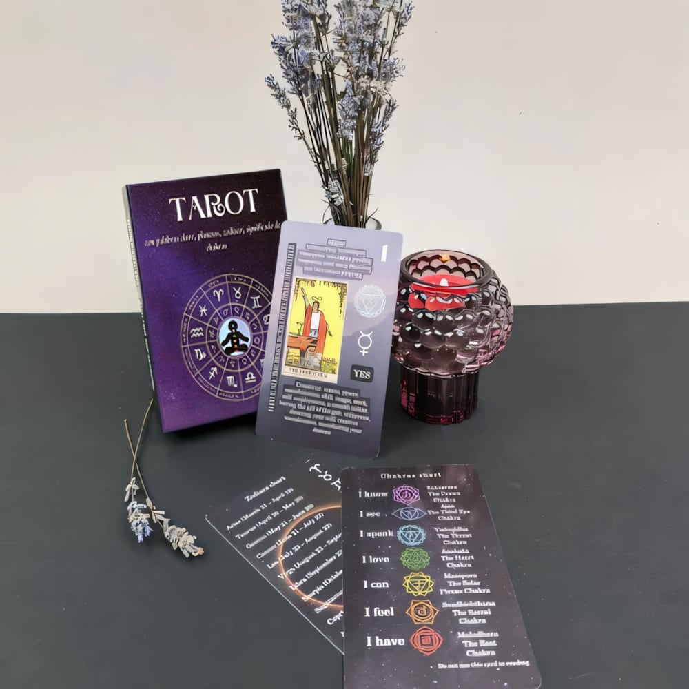 Learning Tarot Cards Deck With Meanings On Them