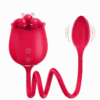 S475-3 Three Pistils Rose Toy With Vibrating Bud