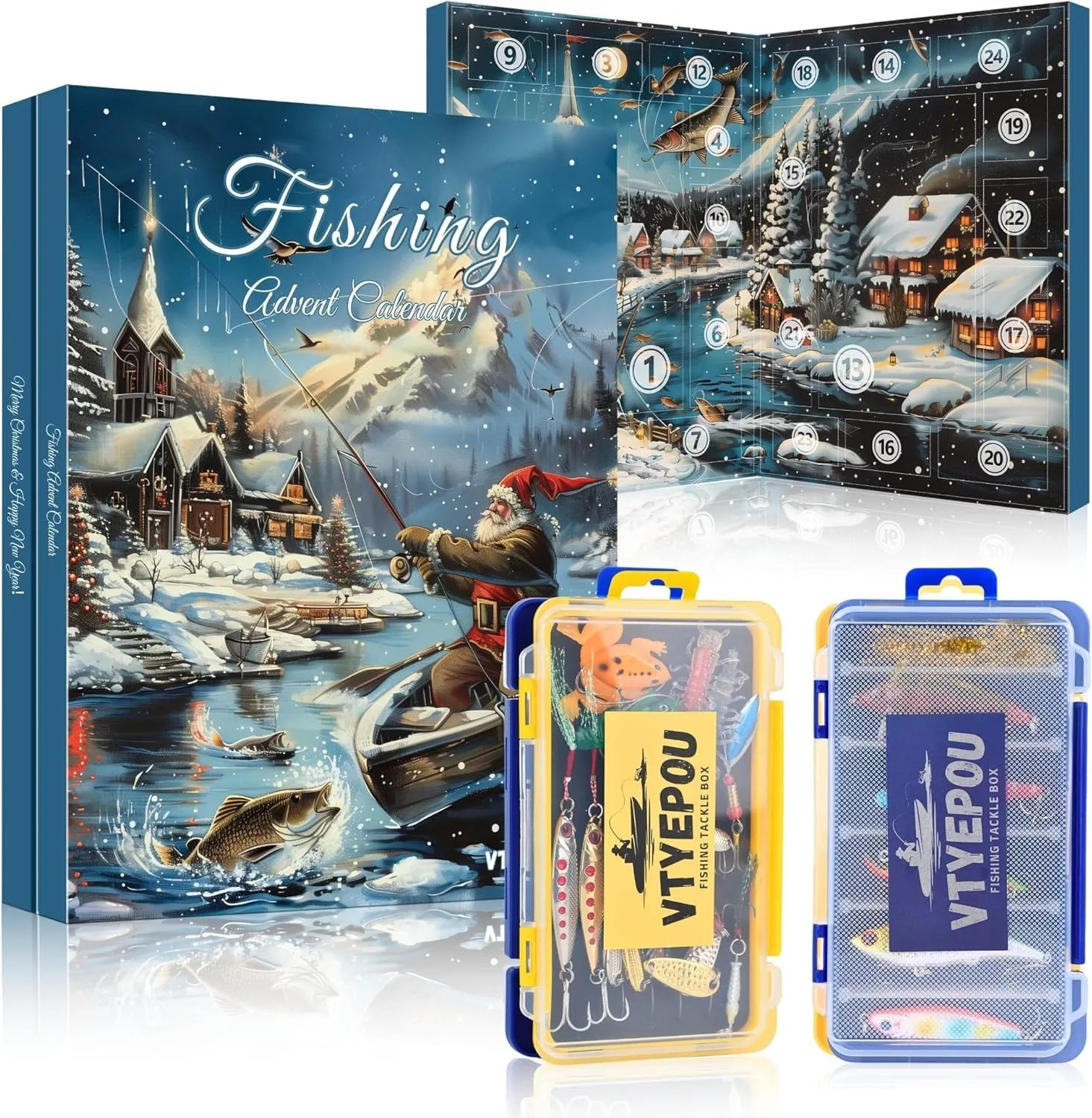 🎁TikTok Last Day Sale - 70% OFF🎣2025 Xmas Holiday Fishing Advent Calendar
