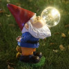 Jumbo & Hilarious  Gnome Blowing A Bubble Garden Statue