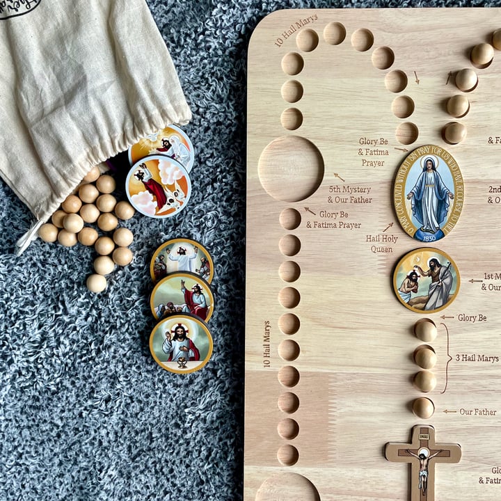 🎉The Best Gift For Children😍🔥Wooden Rosary Board (BUY 2 FREE SHIPPING）