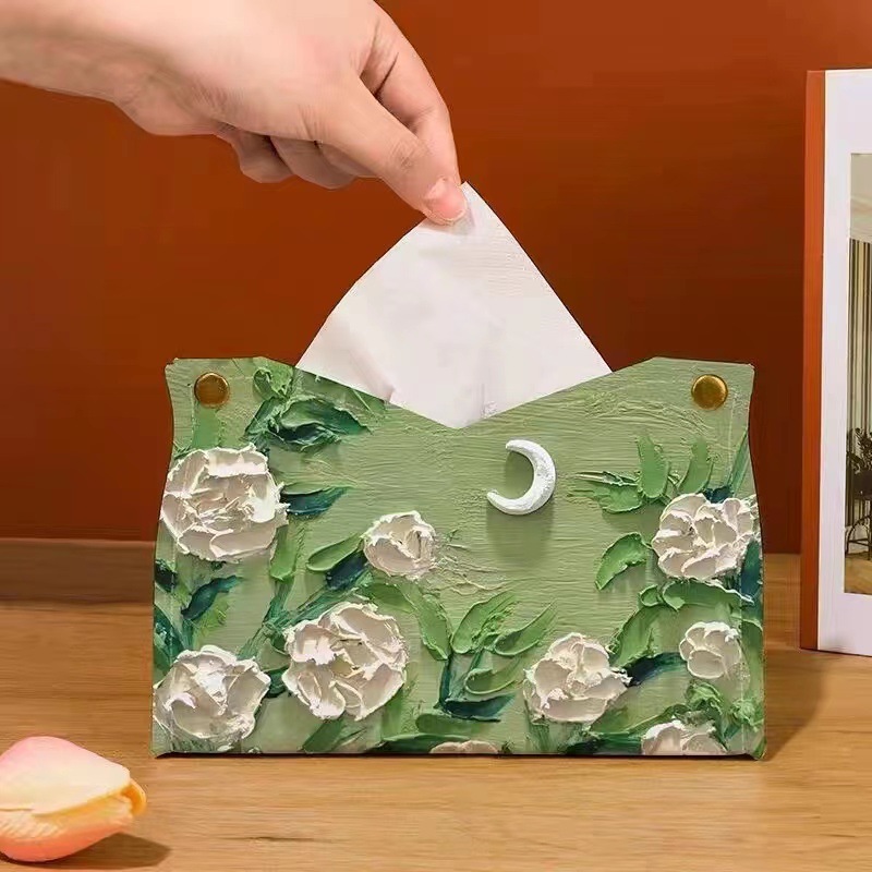 🔥(Last Day Promotion 50% OFF) Oil Painting Tissue Box, BUY 5 GET EXTRA 20% OFF & FREE SHIPPING