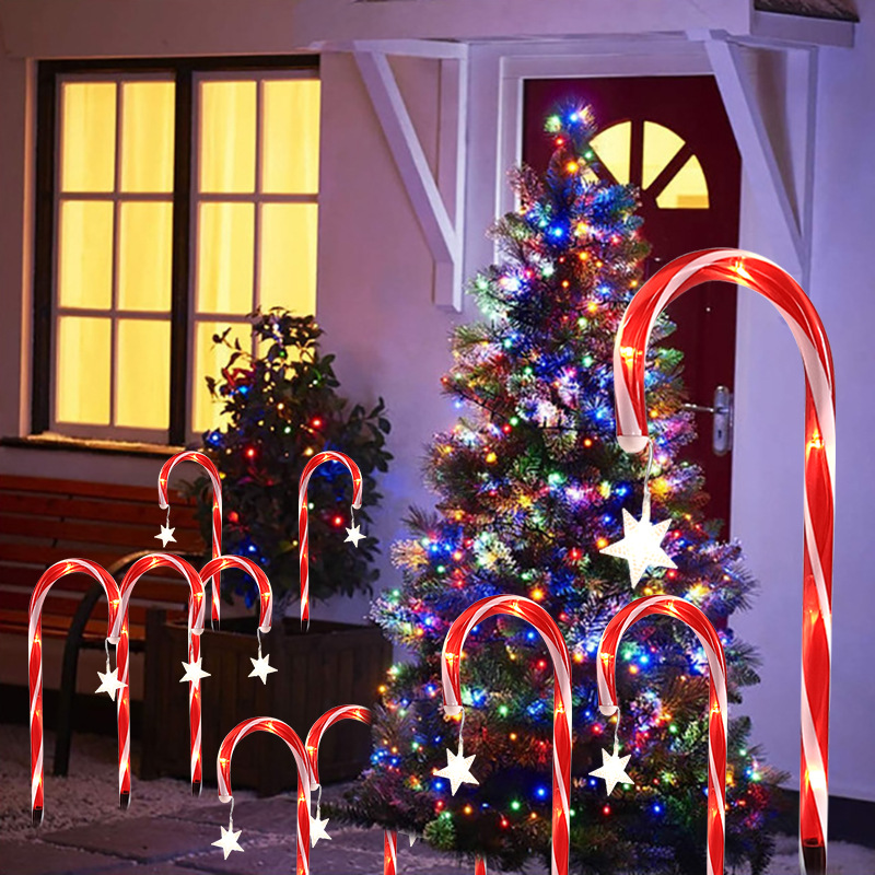 🎅Upgraded Solar Christmas Pathway Lights