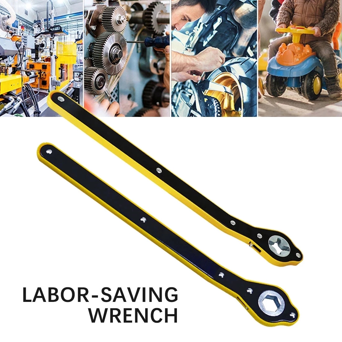 (🎄Christmas Hot Sale - 48% OFF) Auto Labor-Saving Jack Ratchet Wrench, BUY 2 FREE SHIPPING