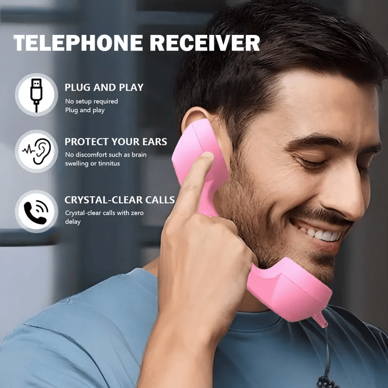 🔥Last Day 50% OFF - Retro telephone style landline handle receiver