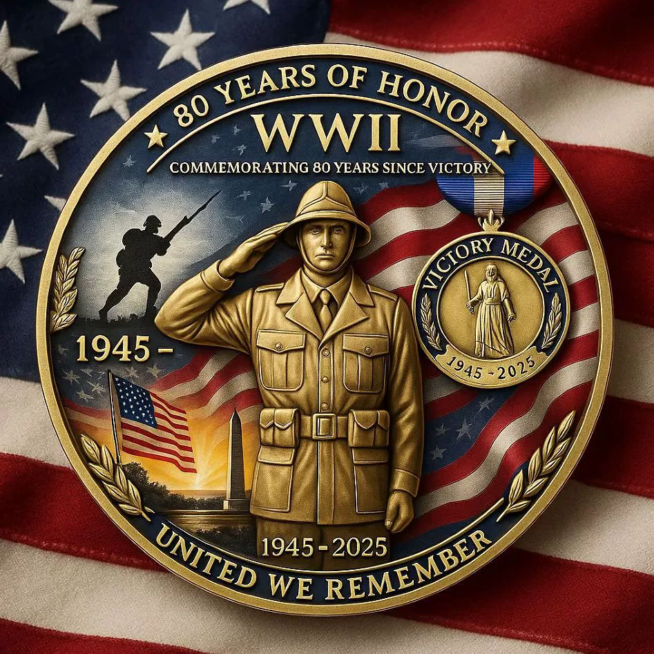 WWII 80th Anniversary Commemorative Coin