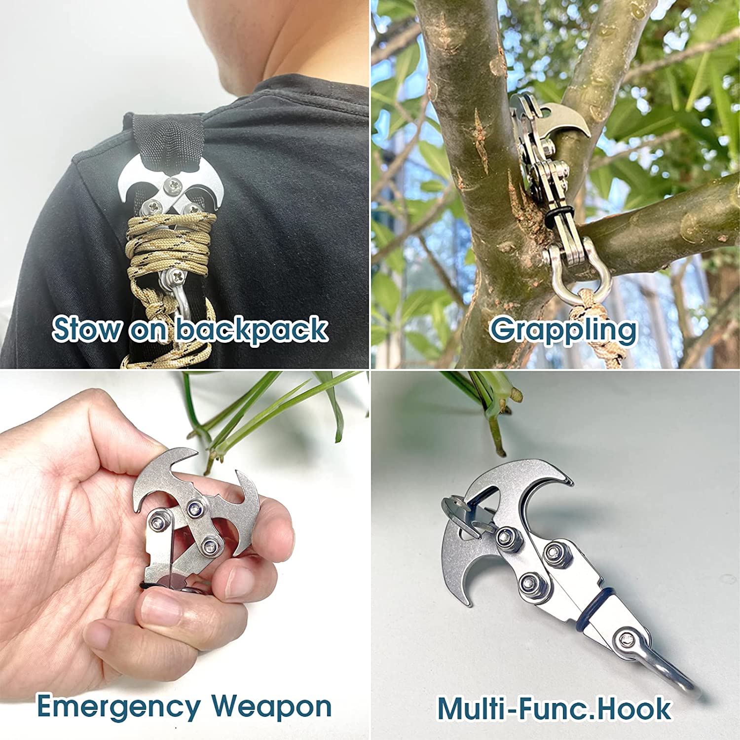 Stainless Steel Survival Gravity Hook