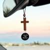 Last Day 49% OFF🔥Bible Verse Car Rearview Hanging Cross Ornament