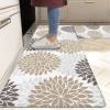 HEBE Anti Fatigue Kitchen Rug Sets 2 Piece Non Slip Kitchen Mats for Floor Cushioned Kitchen Rugs and Mats Waterproof Comfort Standing Mat Runner for Kitchen,Home Office,Sink,Laundry