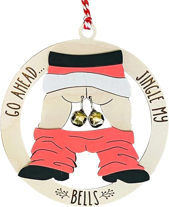 🎄Santa Butt Bell Ornament