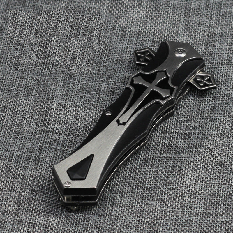 🔥Last Day Promotion 50%🎄Black Celtic Cross Tactical Dagger Pocket Knife - Buy 2 Free Shipping