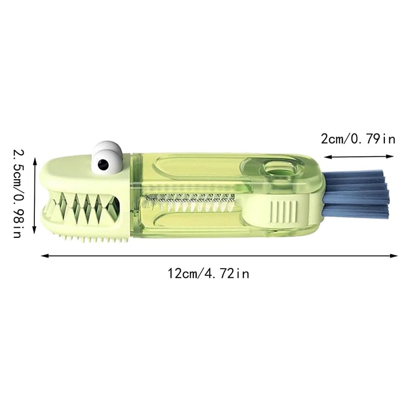 🔥Last Day Promotion 70% OFF🔥Crocodile  Shape 3 in 1 Cup Lid Gap Cleaning Brush⚡Buy 3 Get 3 Free