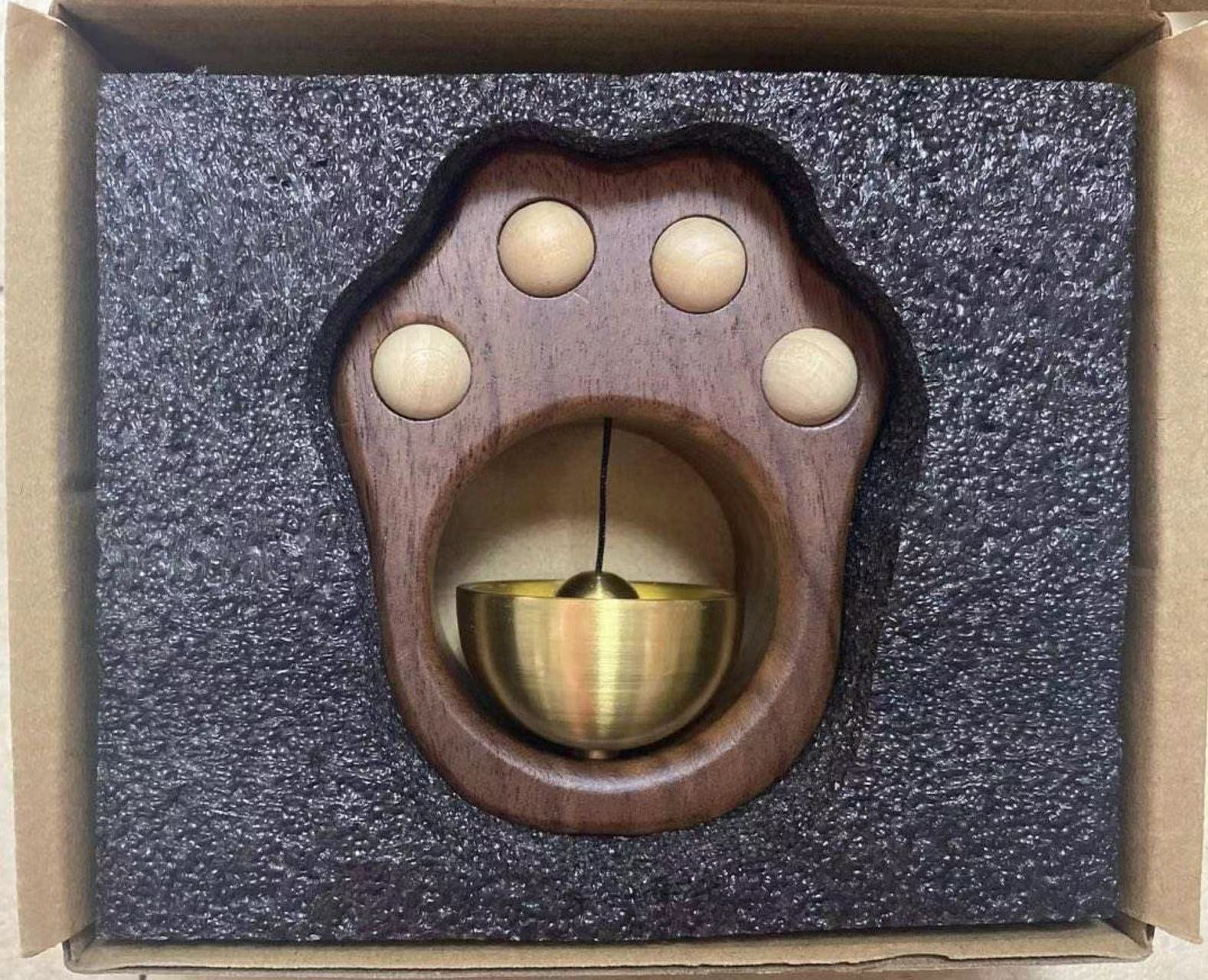 ⏰Last Day Clearance Sale 50% OFF🚪Wooden Style Brass Magnetic And Double-Sided Tape Doorbell