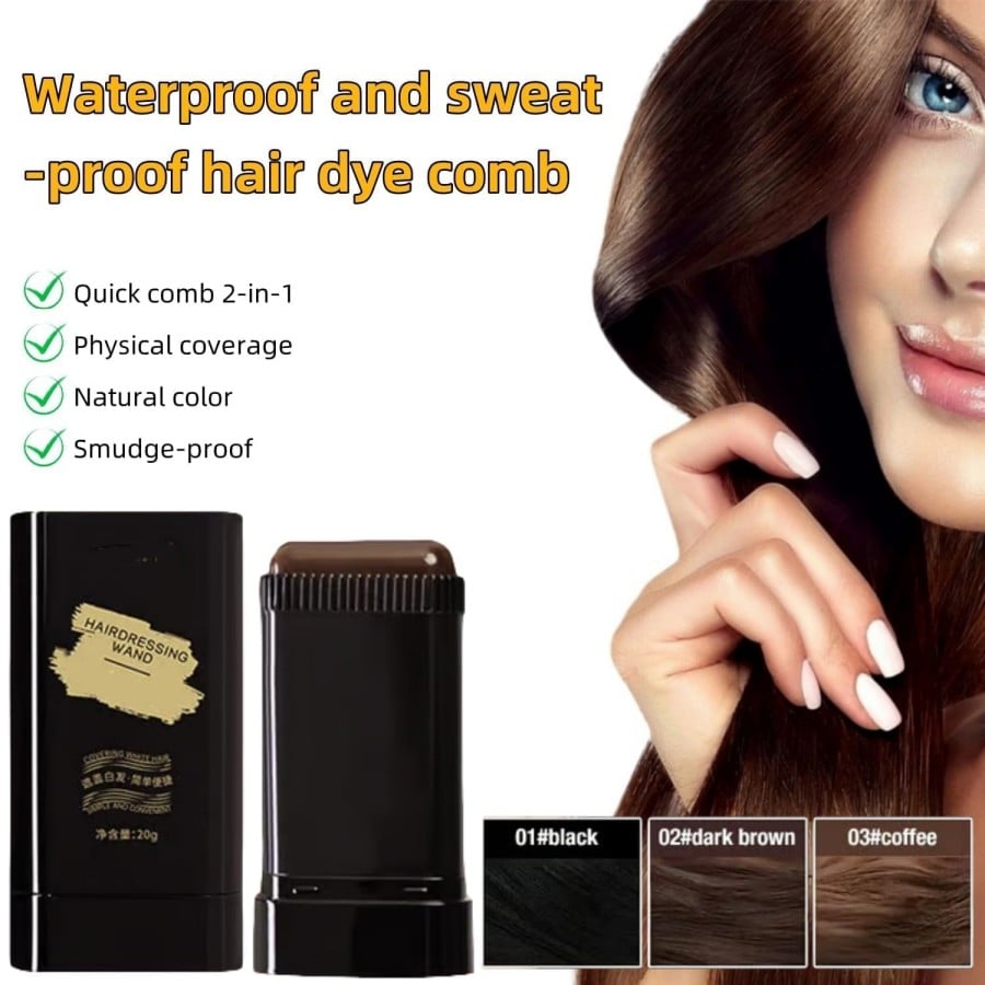 🔥LAST DAY PROMOTION 70% OFF💥Portable Hair Dye Comb for Gray Hair Coverage - Waterproof and Sweatproof