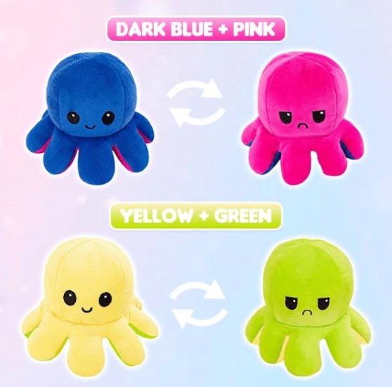 Reversible Octopus Plush Toy