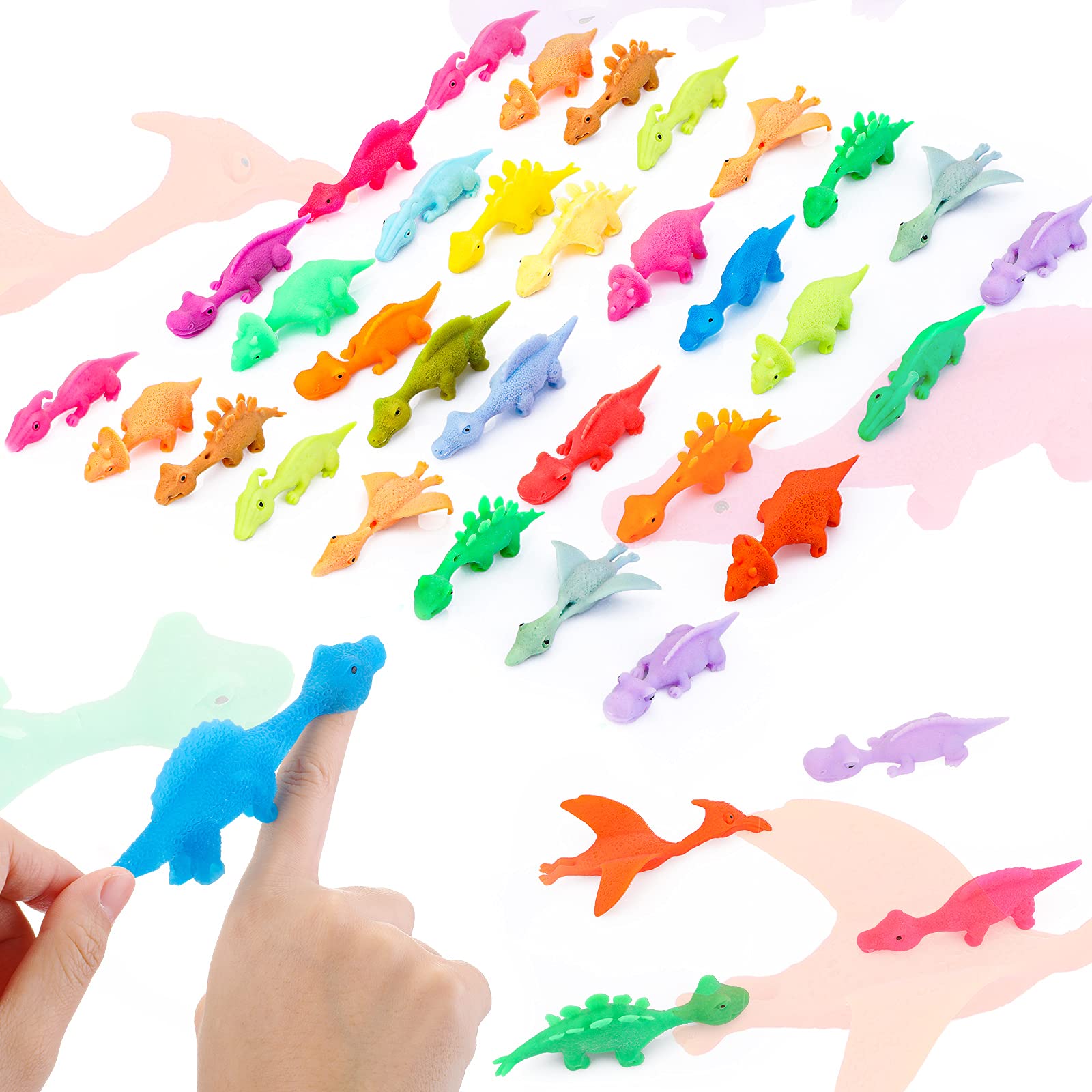 Slingshot Dinosaur Finger Toys-Random Color ( 5 PCS )