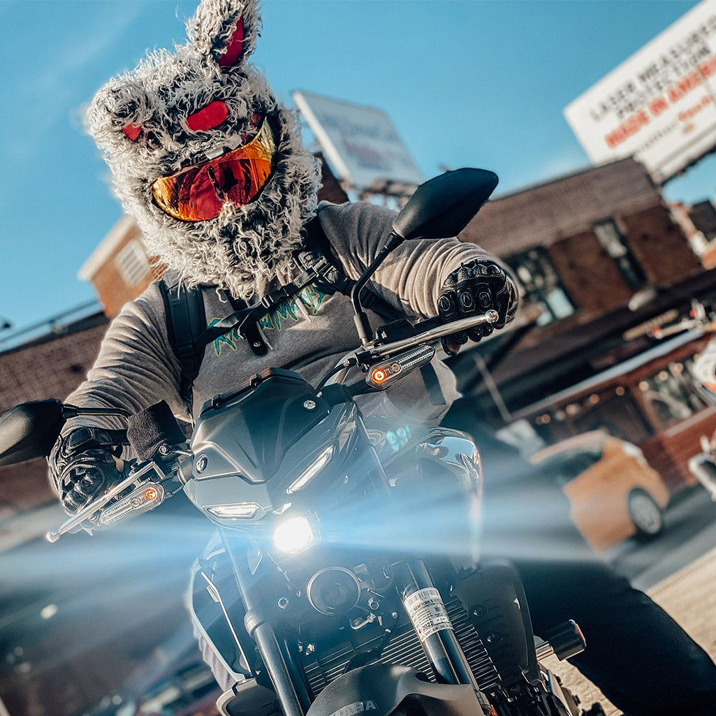 🔥Hot Sale😈Evil Rabbit🐰-Motorcycle Helmet Cover